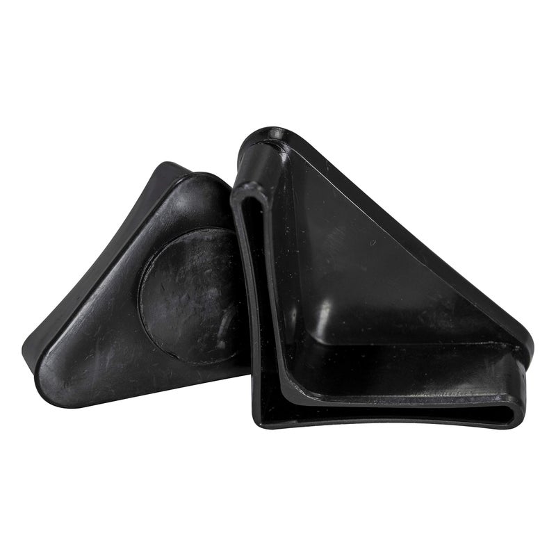 Prescott Plastics 1.5" Inch Angle Iron Plug Insert (10 Pack), Black L Shaped End Cap for Metal Tubing, Fence, Glide Insert for Pipe Post, Chairs and Furniture Leg - Plastic Angle Iron - Image 1